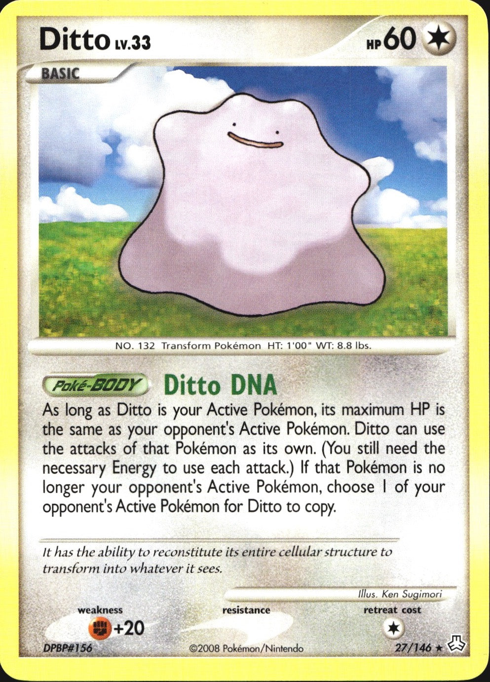Ditto 27/146 Rare Legends Awakened Pokemon Near Mint