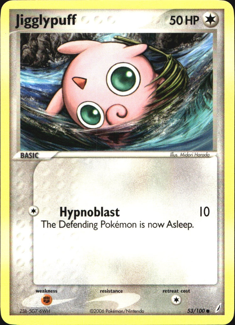 Jigglypuff 53/100 Common Crystal Guardians Pokemon Near Mint