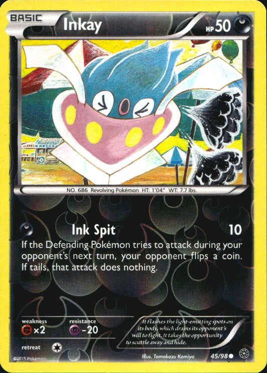 Inkay 45/98 Common Ancient Origins Pokemon Reverse Holo Near Mint