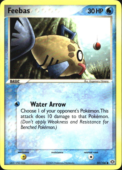 Feebas 50/106 Common Emerald Pokemon Near Mint