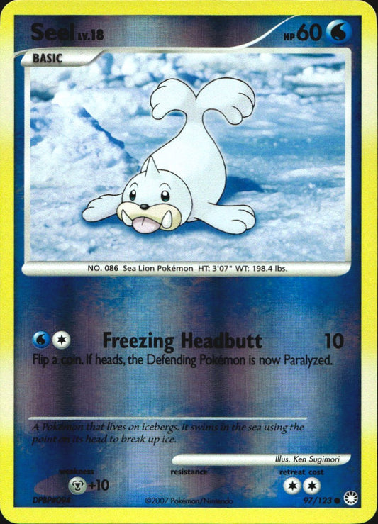 Seel 97/123 Common Mysterious Treasures Pokemon Reverse Holo Near Mint