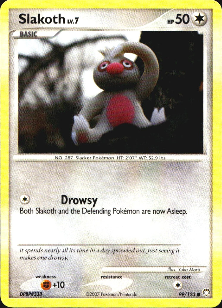 Slakoth 99/123 Common Mysterious Treasures Pokemon Near Mint