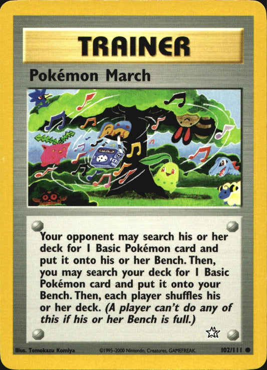 Pokemon March 102/111 Common Neo Genesis Pokemon Near Mint