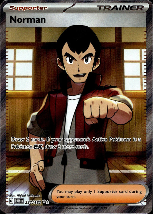 Norman 237/182 Ultra Rare Paradox Rift Pokemon Near Mint