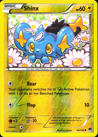 Shinx 44/122 Common BREAKpoint Pokemon Reverse Holo Near Mint