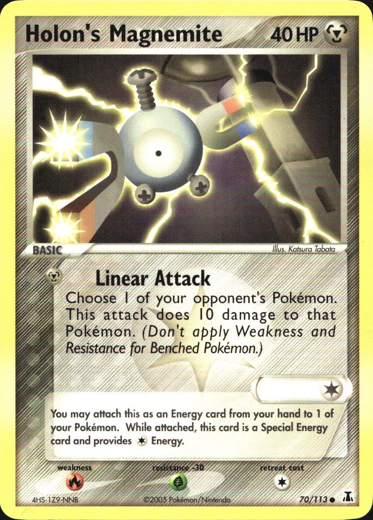 Holon's Magnemite 70/113 Common Delta Species Pokemon Near Mint
