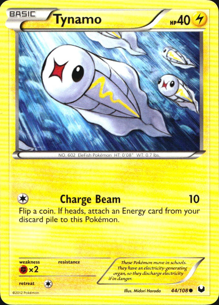 Tynamo 44/108 Common Dark Explorers Pokemon Near Mint