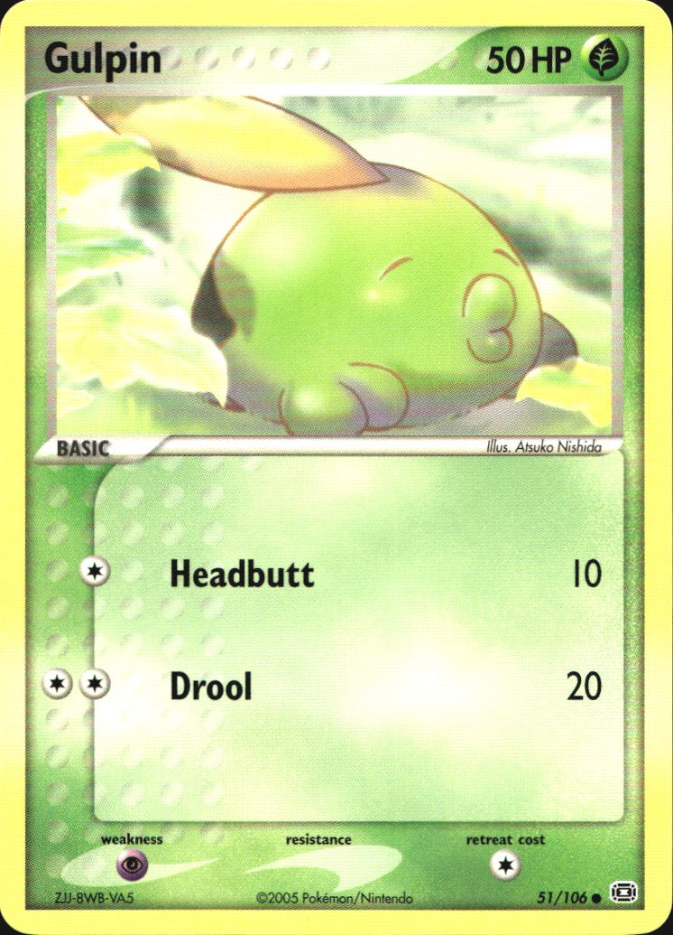 Gulpin 51/106 Common Emerald Pokemon Near Mint