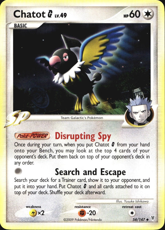Chatot G 54/147 Uncommon Supreme Victors Pokemon Near Mint