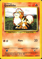 Growlithe 28/102 Uncommon Base Set Unlimited Pokemon Near Mint
