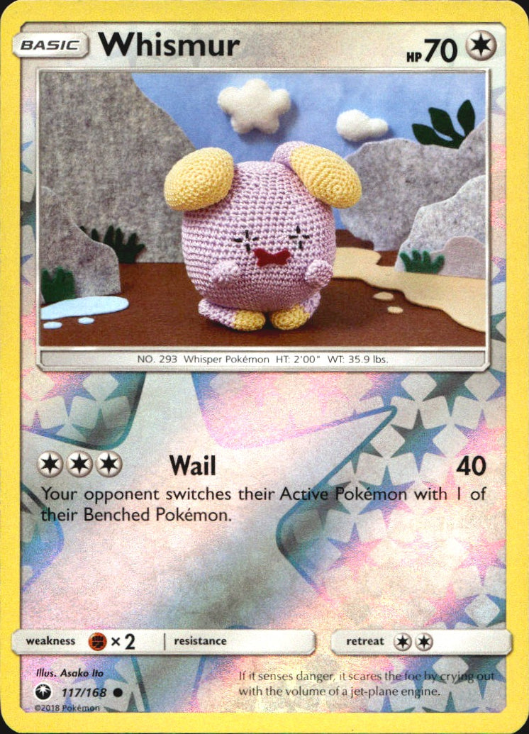 Whismur 117/168 Common Celestial Storm Pokemon Reverse Holo Near Mint