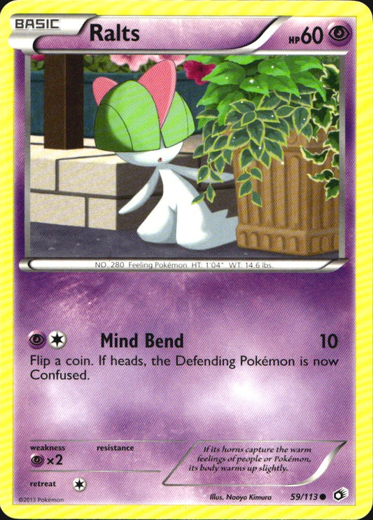 Ralts 59/113 Common Legendary Treasures Pokemon Near Mint