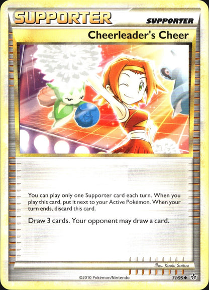 Cheerleader's Cheer 71/95 Uncommon HGSS Unleashed Pokemon Near Mint