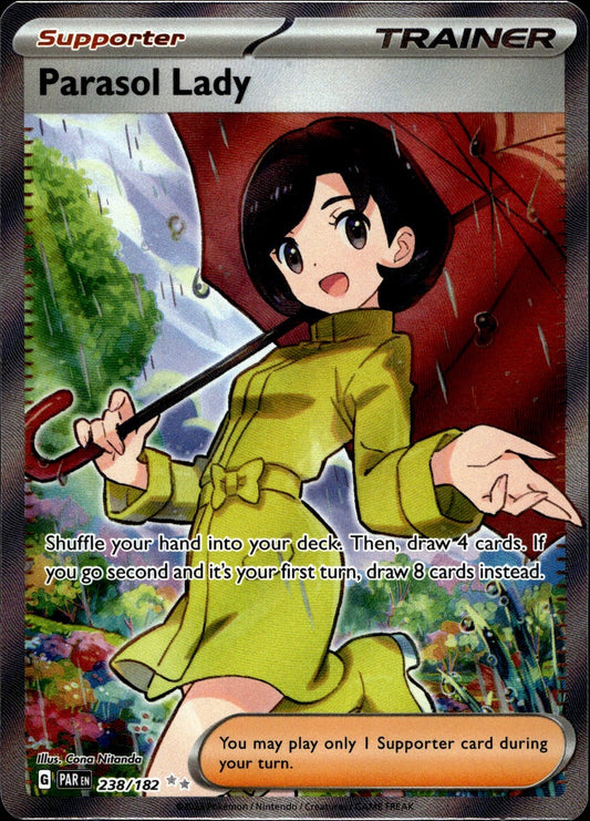 Parasol Lady 238/182 Ultra Rare Paradox Rift Pokemon Near Mint
