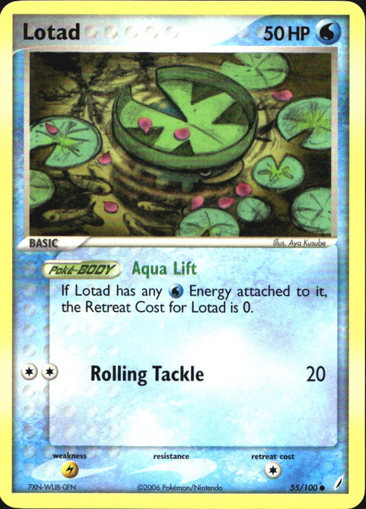 Lotad 55/100 Common Crystal Guardians Pokemon Near Mint