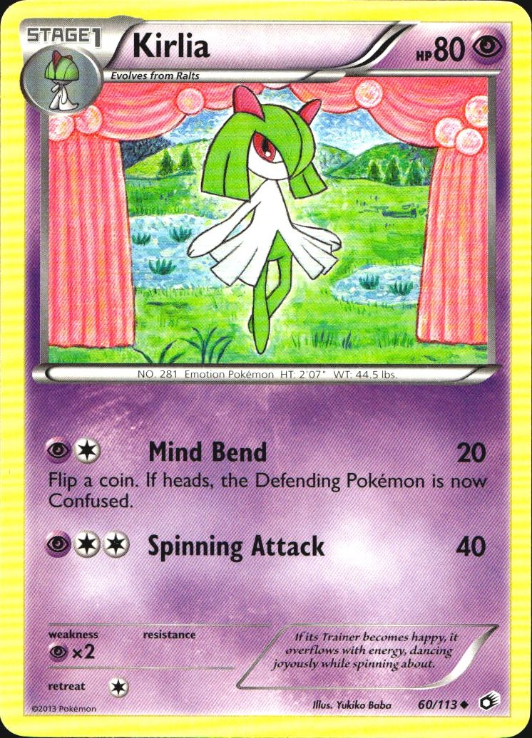 Kirlia 60/113 Uncommon Legendary Treasures Pokemon Near Mint