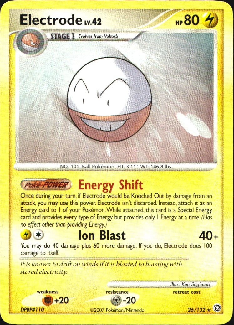 Electrode 26/132 Rare Secret Wonders Pokemon Near Mint