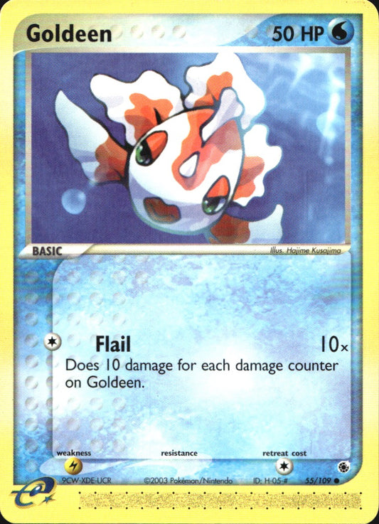 Goldeen 55/109 Common Ruby & Sapphire Pokemon Near Mint