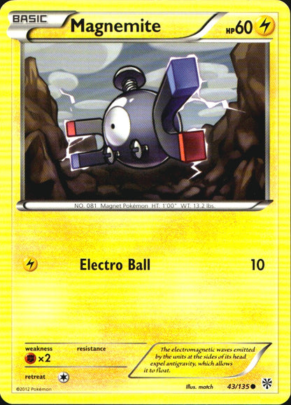 Magnemite 43/135 Common Plasma Storm Pokemon Near Mint
