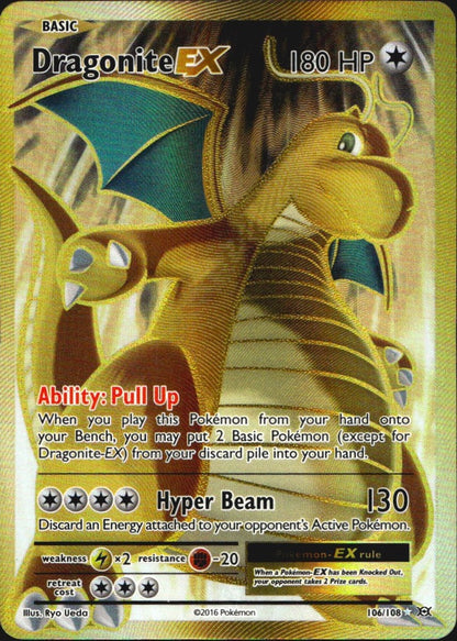 Dragonite EX 106/108 Rare Ultra Evolutions Pokemon Near Mint