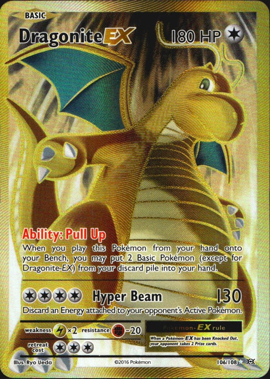 Dragonite EX 106/108 Rare Ultra Evolutions Pokemon Near Mint