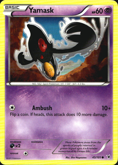Yamask 45/101 Common Noble Victories Pokemon Near Mint