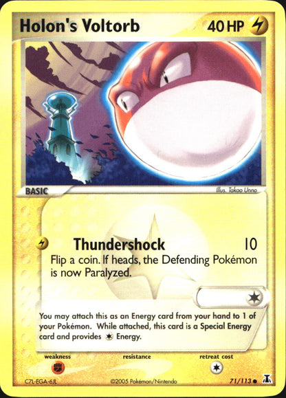 Holon's Voltorb 71/113 Common Delta Species Pokemon Near Mint