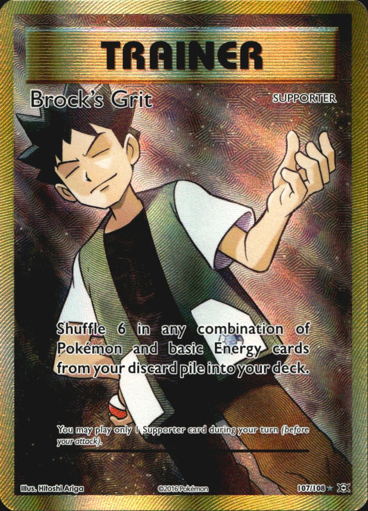 Brock's Grit 107/108 Rare Ultra Evolutions Pokemon Near Mint