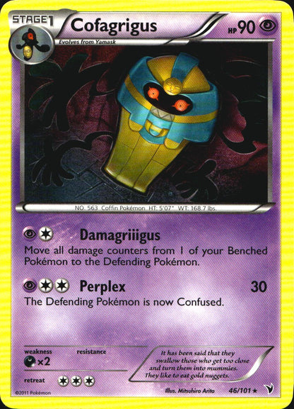 Cofagrigus 46/101 Rare Noble Victories Pokemon Near Mint