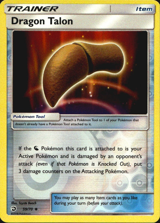 Dragon Talon 59/70 Uncommon Dragon Majesty Pokemon Reverse Holo Near Mint