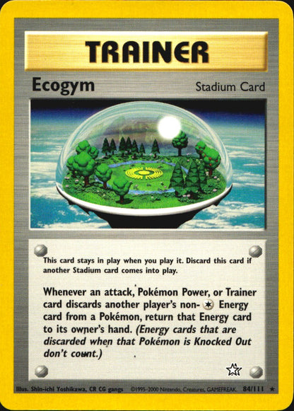 Ecogym 84/111 Rare Neo Genesis Pokemon Near Mint