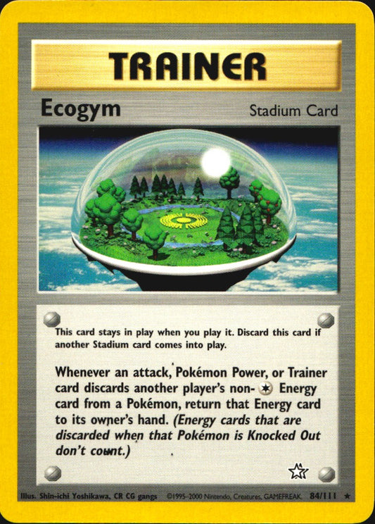 Ecogym 84/111 Rare Neo Genesis Pokemon Near Mint