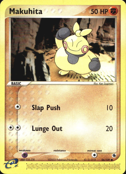 Makuhita 56/109 Common Ruby & Sapphire Pokemon Near Mint