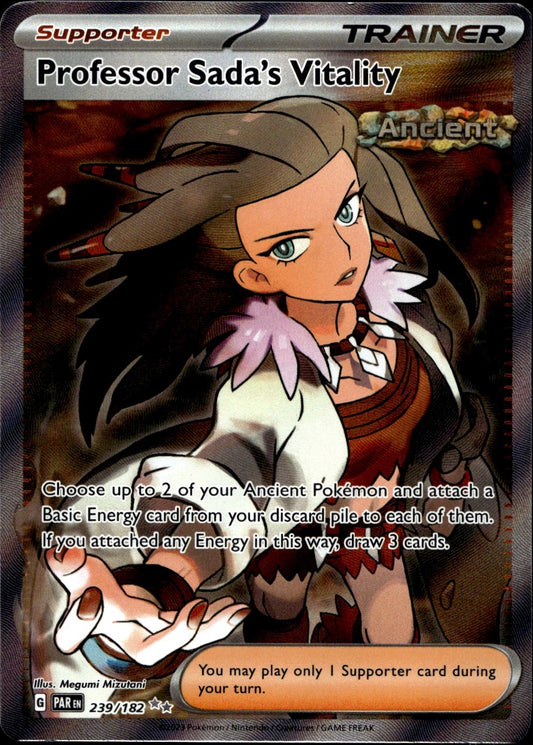 Professor Sada's Vitality 239/182 Ultra Rare Paradox Rift Pokemon Near Mint