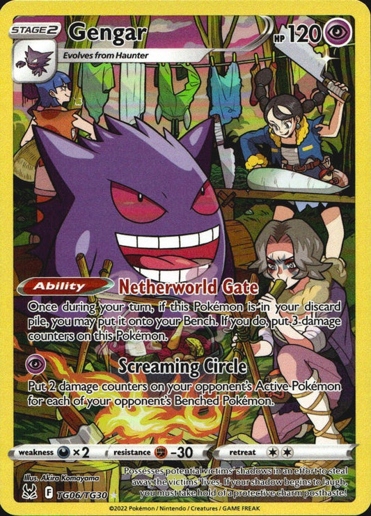 Gengar TG06/TG30 Holo Lost Origin Trainer Gallery Pokemon NM