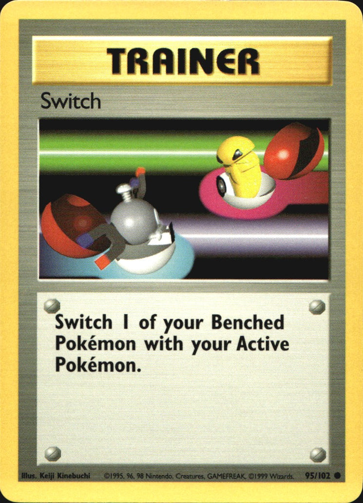 Switch 95/102 Common Base Set Pokemon Near Mint