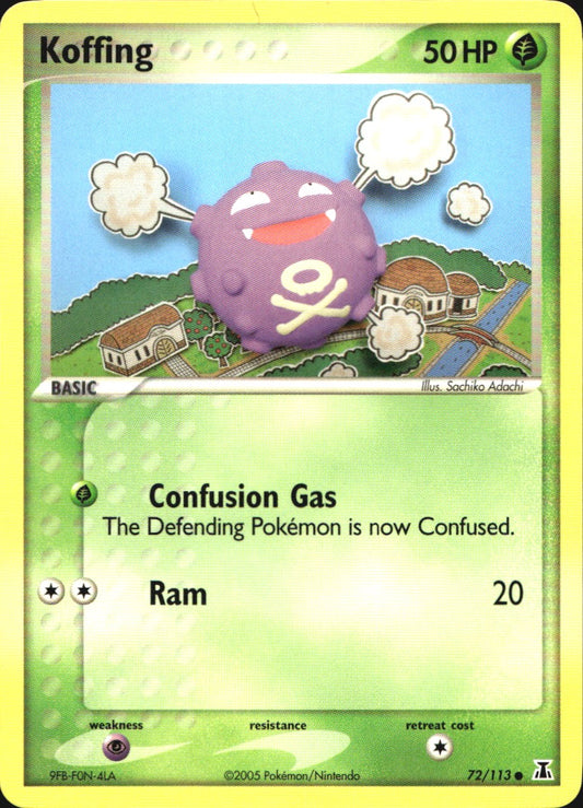 Koffing 72/113 Common Delta Species Pokemon Near Mint