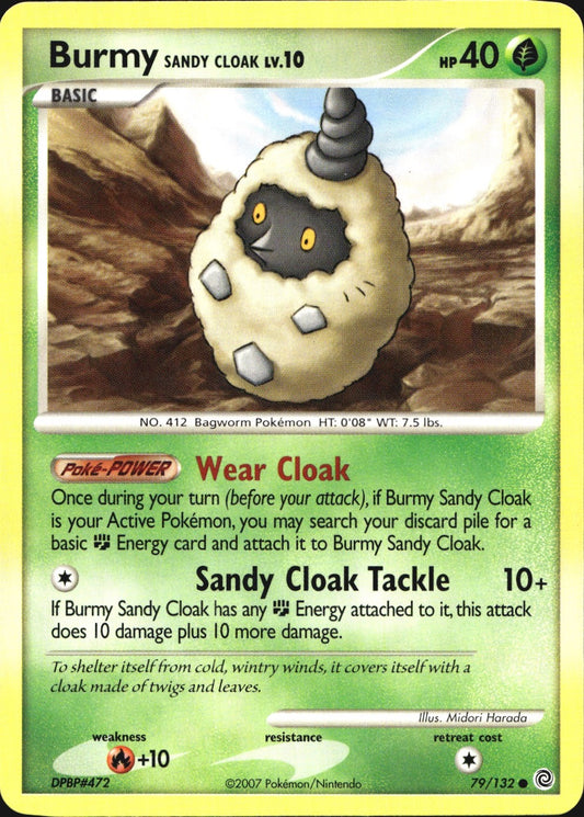 Burmy Sandy Cloak 79/132 Common Secret Wonders Pokemon Near Mint