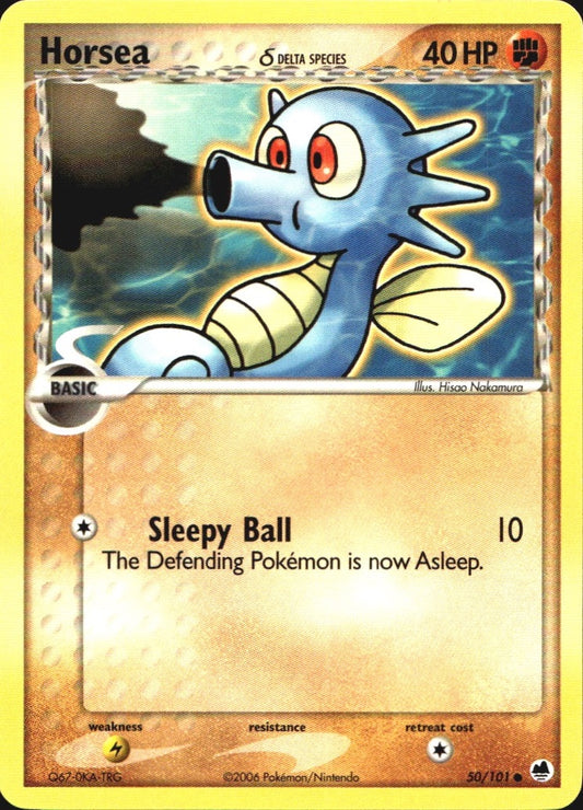 Horsea 50/101 Common Dragon Frontiers Pokemon Near Mint