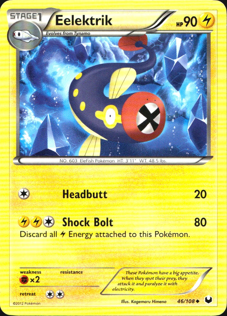 Eelektrik 46/108 Uncommon Dark Explorers Pokemon Near Mint