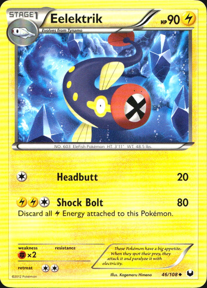 Eelektrik 46/108 Uncommon Dark Explorers Pokemon Near Mint