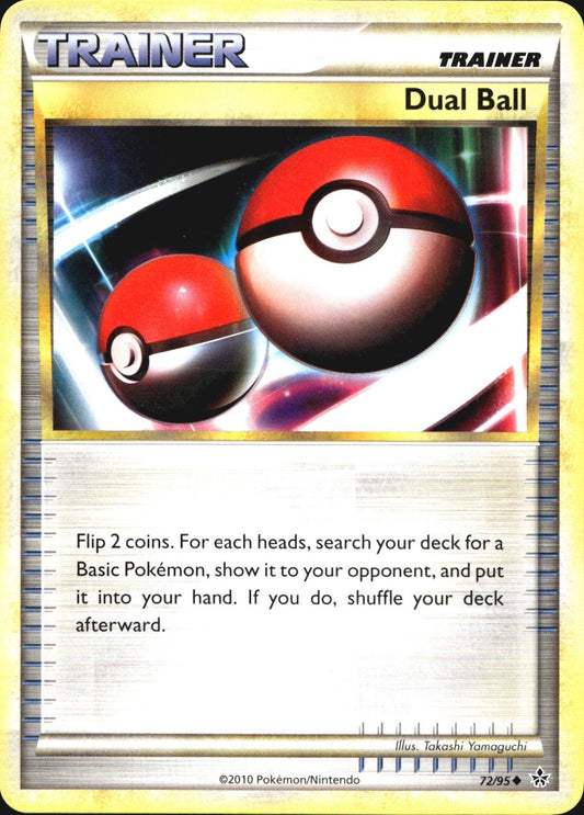 Dual Ball 72/95 Uncommon HGSS Unleashed Pokemon Near Mint