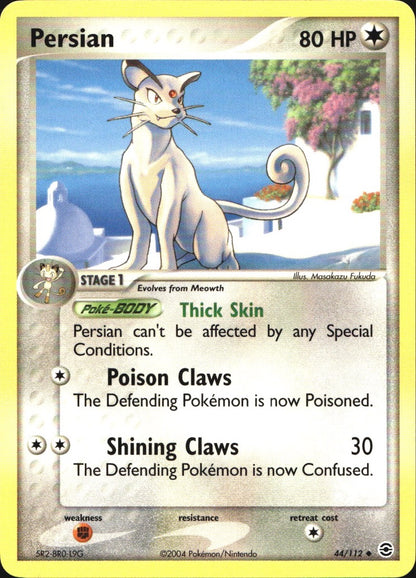 Persian 44/112 Uncommon FireRed & LeafGreen Pokemon Near Mint