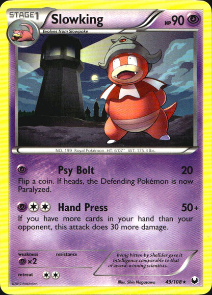 Slowking 49/108 Rare Dark Explorers Pokemon Near Mint