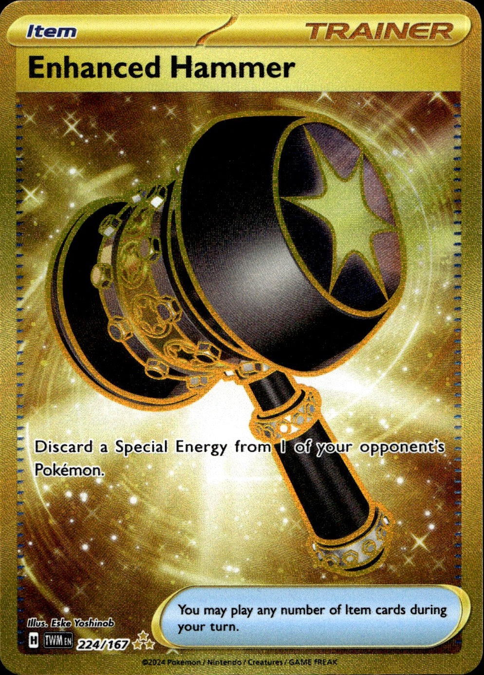 Enhanced Hammer 224/167 Hyper Rare Twilight Masquerade Pokemon Near Mint