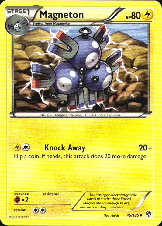 Magneton 45/135 Uncommon Plasma Storm Pokemon Near Mint