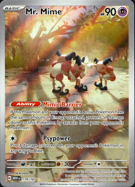 Mr. Mime 179/165 Illustration Rare 151 Pokemon Near Mint