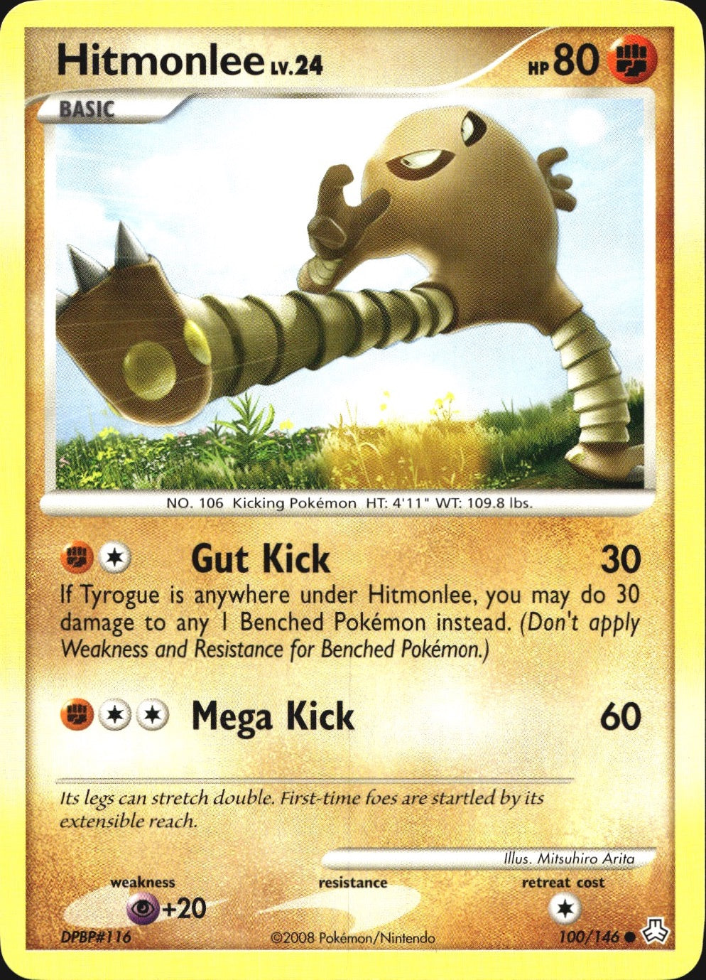 Hitmonlee 100/146 Common Legends Awakened Pokemon Near Mint
