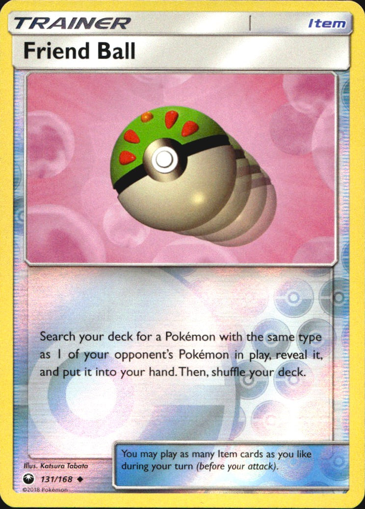 Friend Ball 131/168 Uncommon Celestial Storm Pokemon Reverse Holo Near Mint