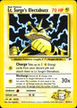 Lt. Surge's Electabuzz 6/132 Holo Rare Gym Heroes Pokemon Near Mint